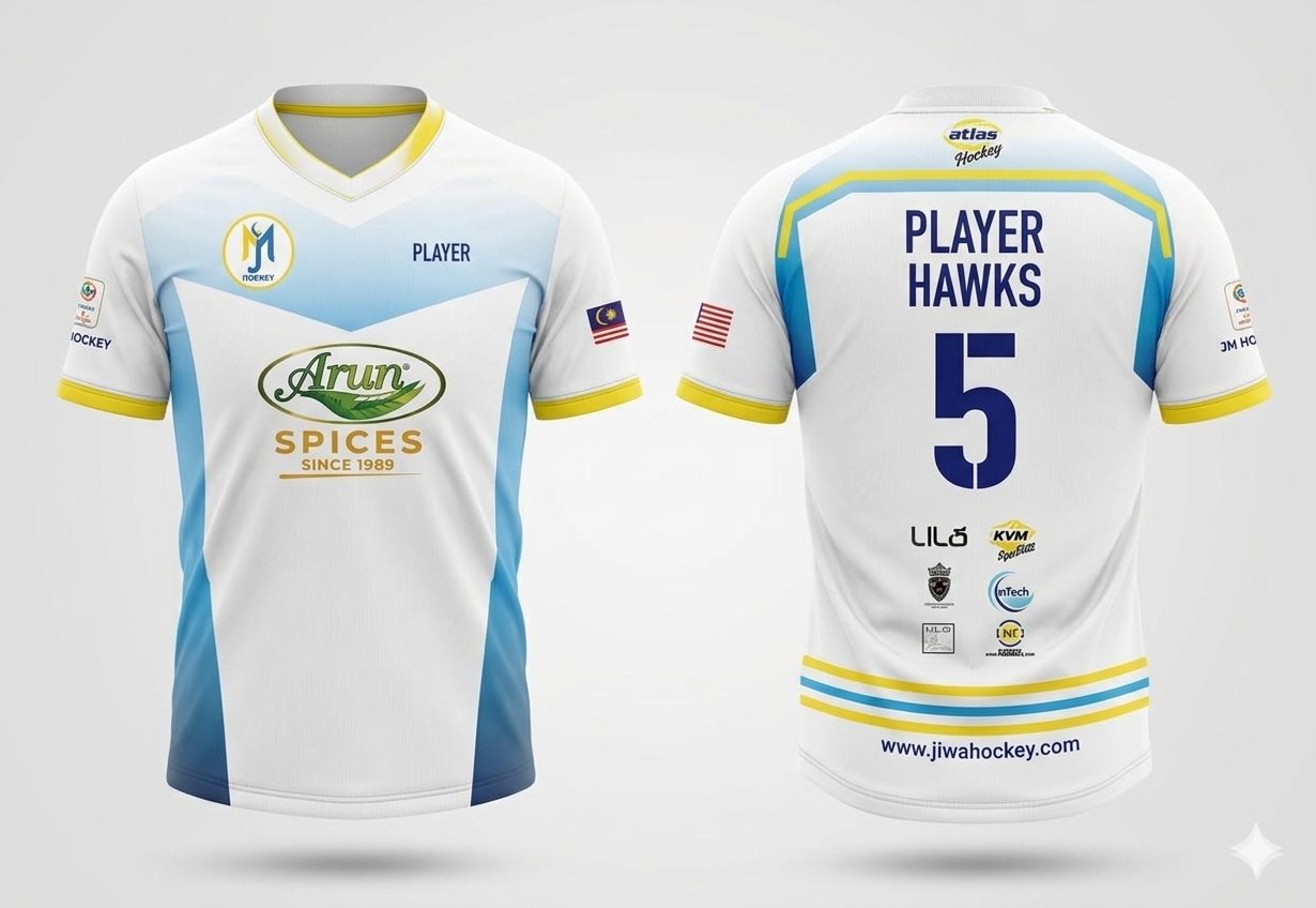 JM Hawks White Jersey - Image 2